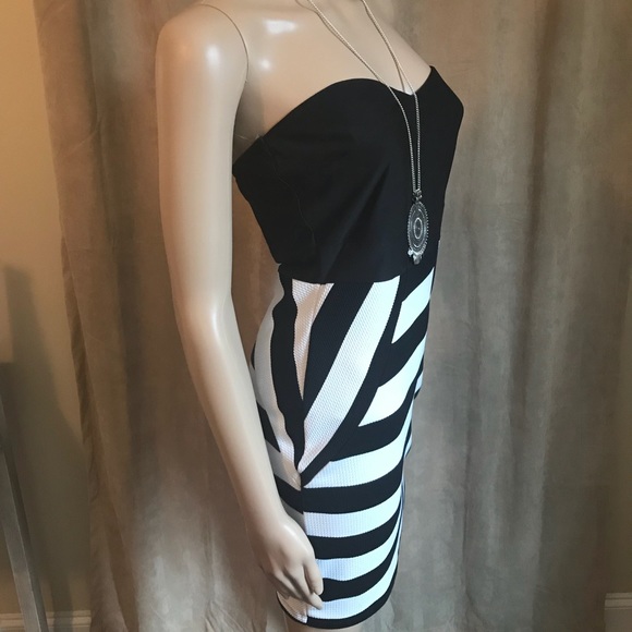 NWOT Strapless Mini Dress - Picture 2 of 3